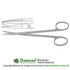 Peck-Joseph Face-Lift Scissor Curved - Sharp/Sharp Stainless Steel, 14.5 cm - 5 3/4"